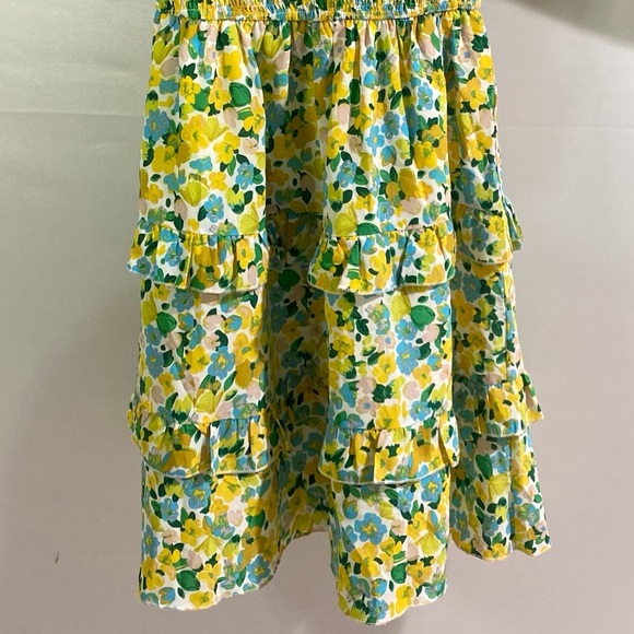 Women's Small White & Yellow Floral Dress - Picture 5 of 12